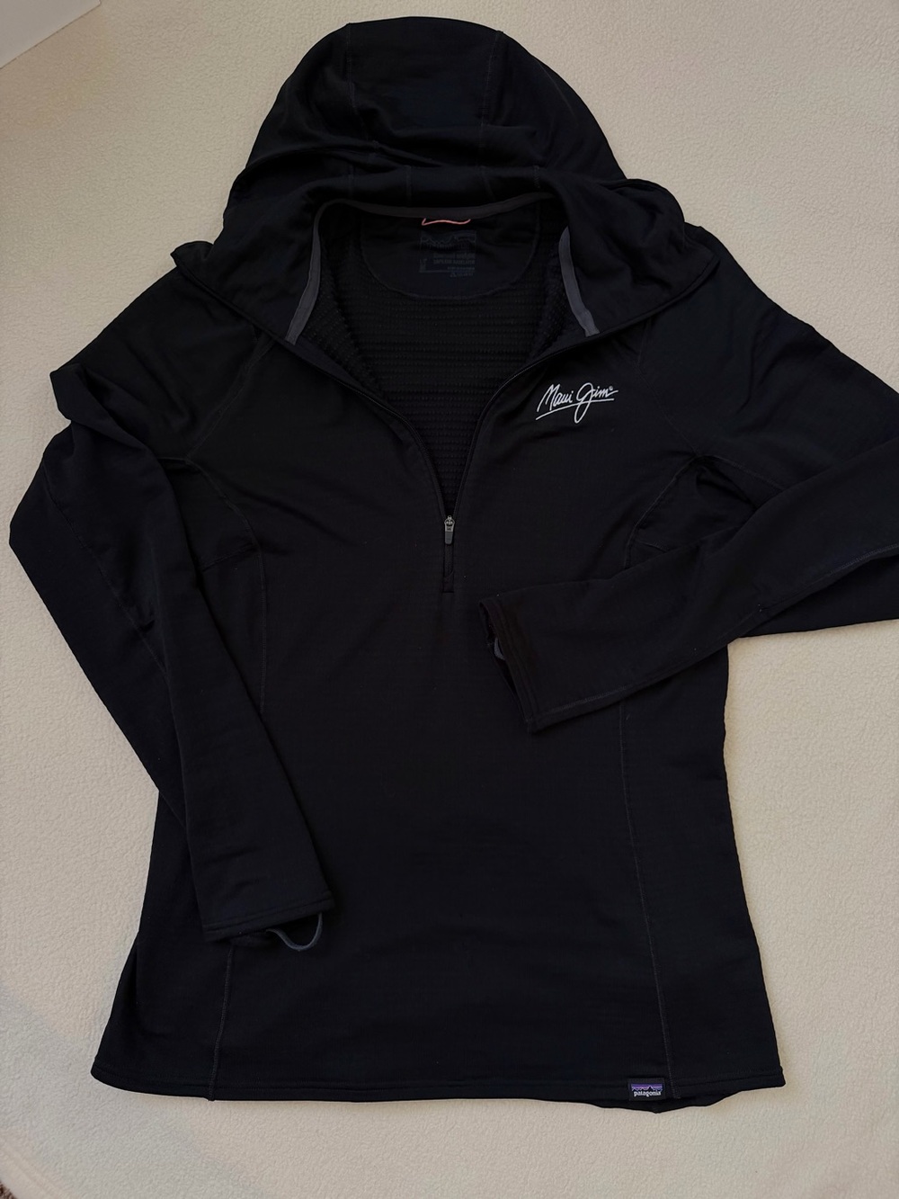 Patagonia Thermal Weight Capilene Maui Jim Hooded Baselayer Size M